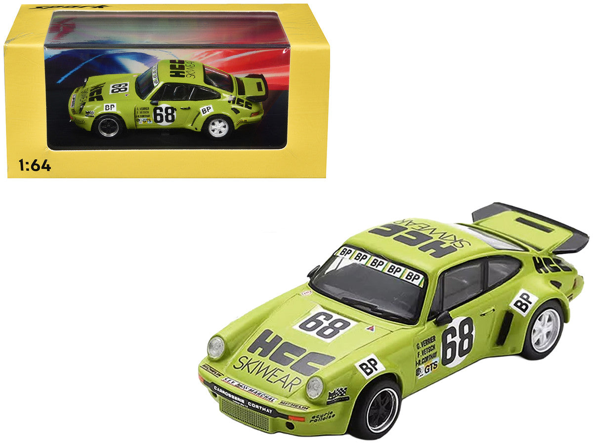 Porsche 911 Carrera RSR 3.0 #68 Guy Verrier - Florian Vetsch - Jean-Robert Corthay "24 Hours of Le Mans" (1975) 1/64 Model Car by Spark LuxuryLifeWay Online Store