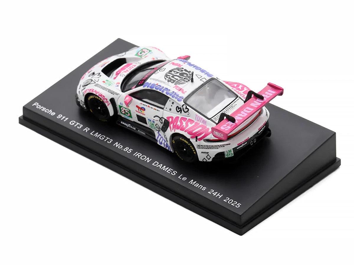 Porsche 911 GT3 R LMGT3 #85 Sarah Bovy - Rahel Frey - Celia Martin "Iron Dames" "24 Hours of Le Mans" (2025) 1/64 Diecast Model Car by Spark LuxuryLifeWay Online Store