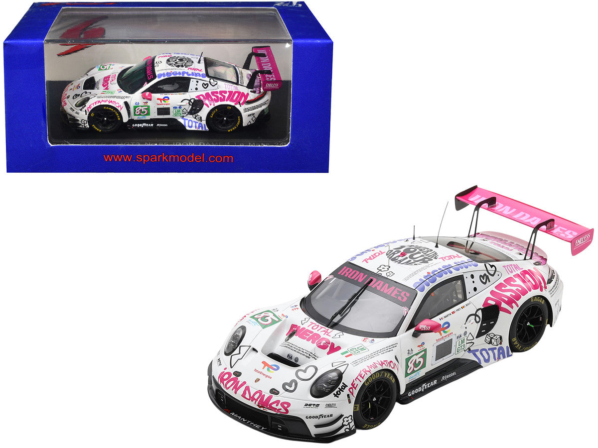 Porsche 911 GT3 R LMGT3 #85 Sarah Bovy - Rahel Frey - Celia Martin "Iron Dames" "24 Hours of Le Mans" (2025) 1/64 Diecast Model Car by Spark LuxuryLifeWay Online Store