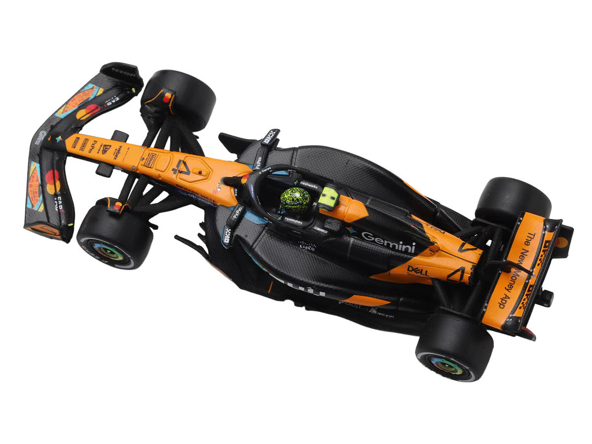 McLaren MCL39 #4 Lando Norris 3rd Place Formula One F1 "Abu Dhabi GP GP" (2025) "Drivers' World Champion 2025" with Pit Board 1/64 Model Car by Spark LuxuryLifeWay Online Store