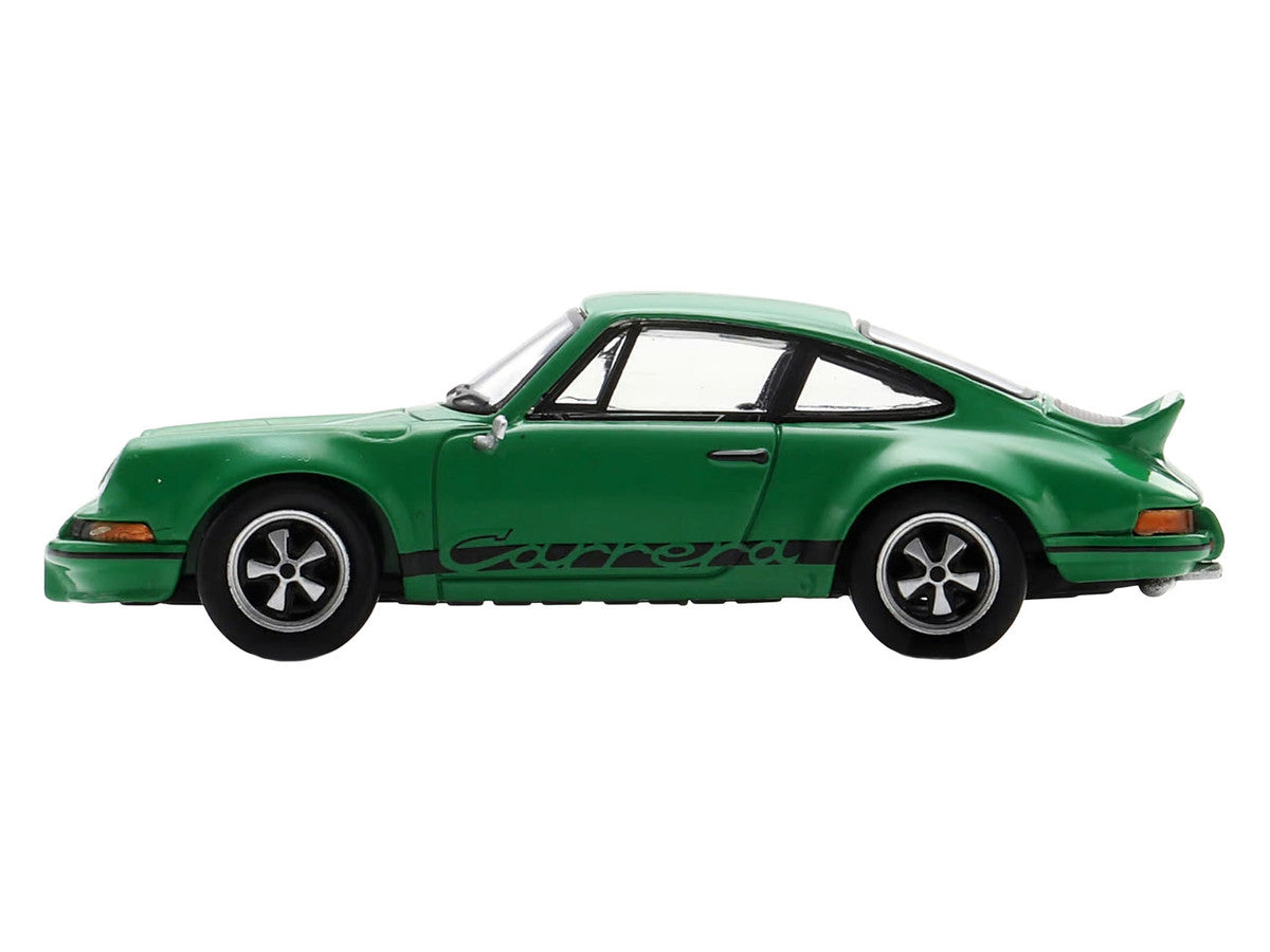 1973 Porsche 911 Carrera RSR 2.8 Green with Black Stripes 1/64 Model Car by Spark LuxuryLifeWay Online Store