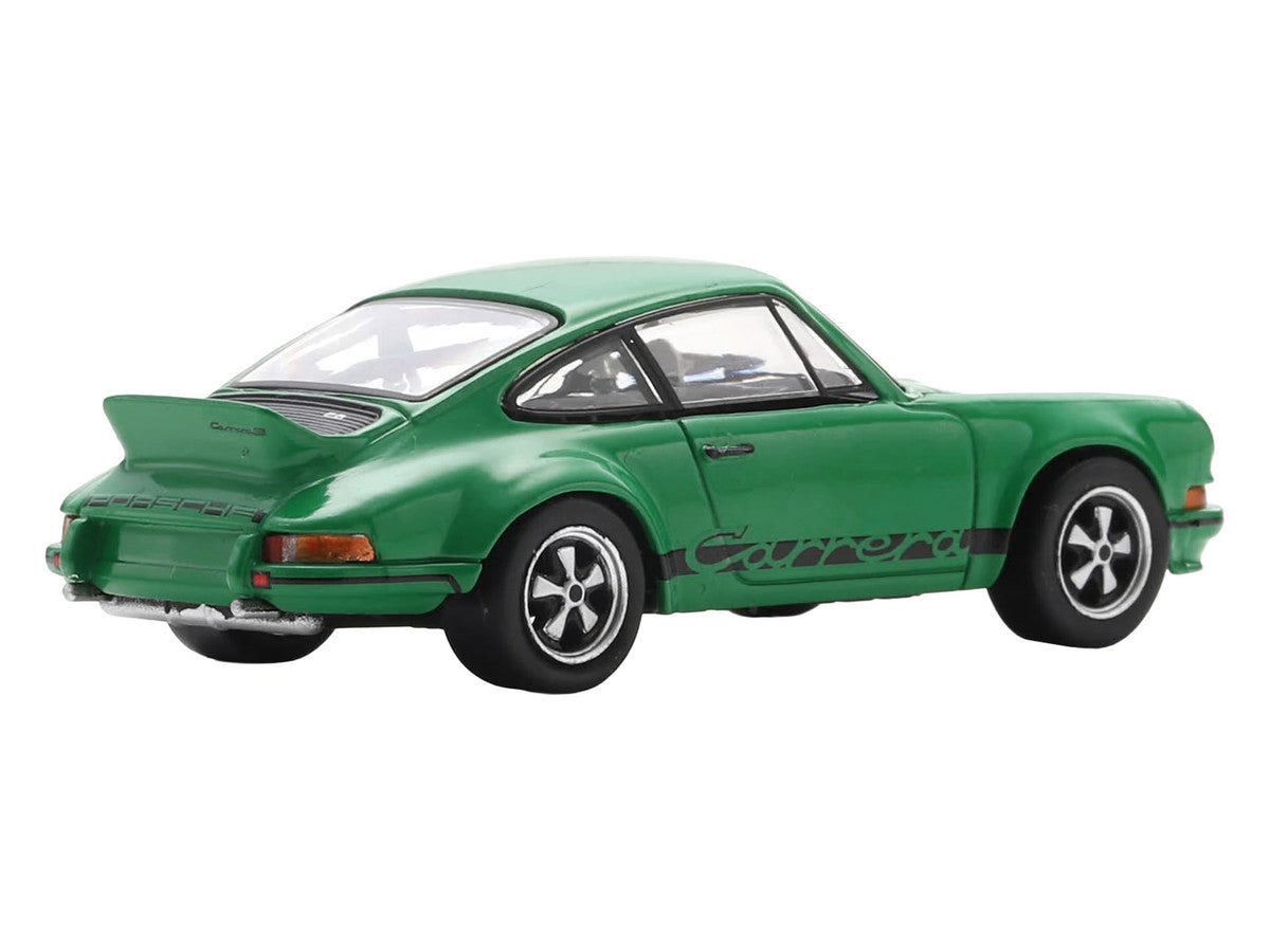1973 Porsche 911 Carrera RSR 2.8 Green with Black Stripes 1/64 Model Car by Spark LuxuryLifeWay Online Store