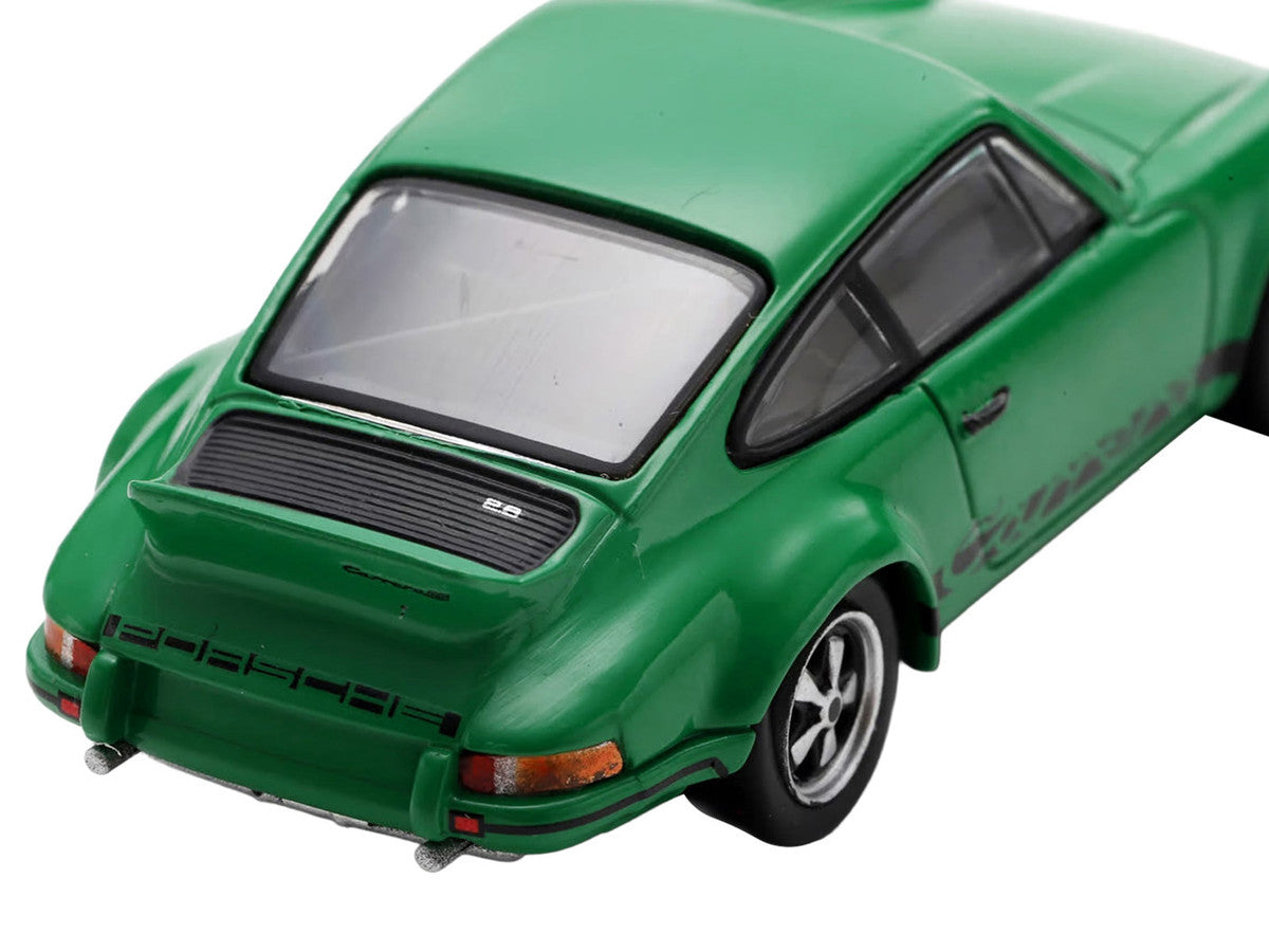 1973 Porsche 911 Carrera RSR 2.8 Green with Black Stripes 1/64 Model Car by Spark LuxuryLifeWay Online Store
