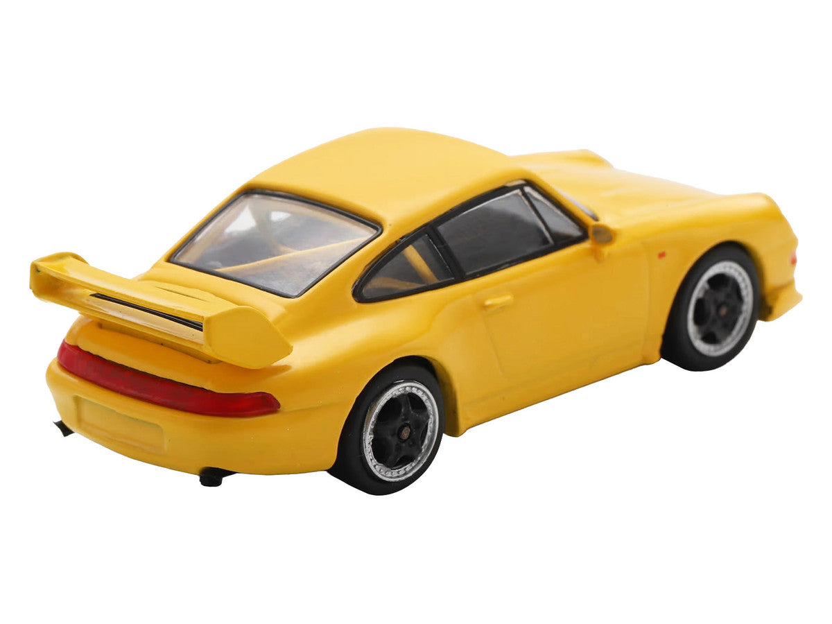 1995 Porsche 911 Carrera RS 3.8 Yellow 1/64 Model Car by Spark LuxuryLifeWay Online Store