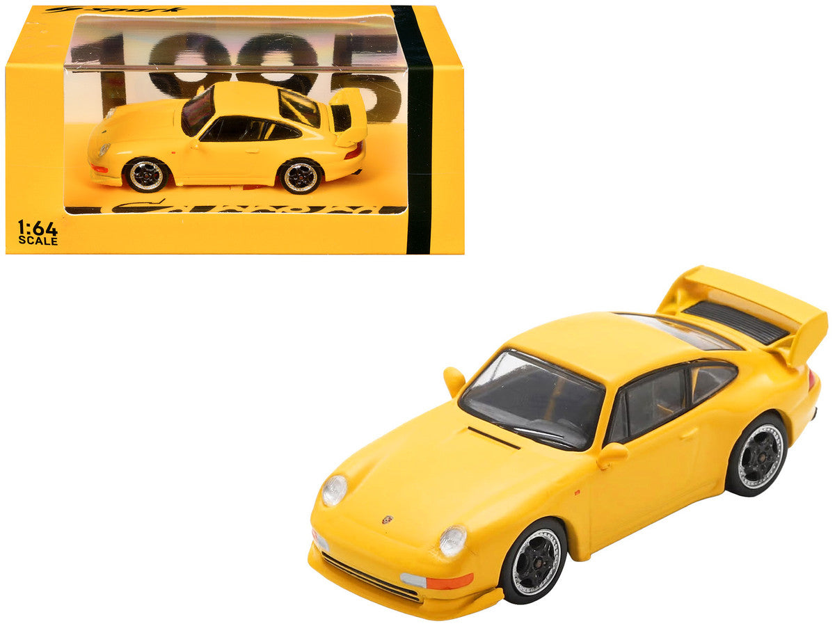 1995 Porsche 911 Carrera RS 3.8 Yellow 1/64 Model Car by Spark LuxuryLifeWay Online Store