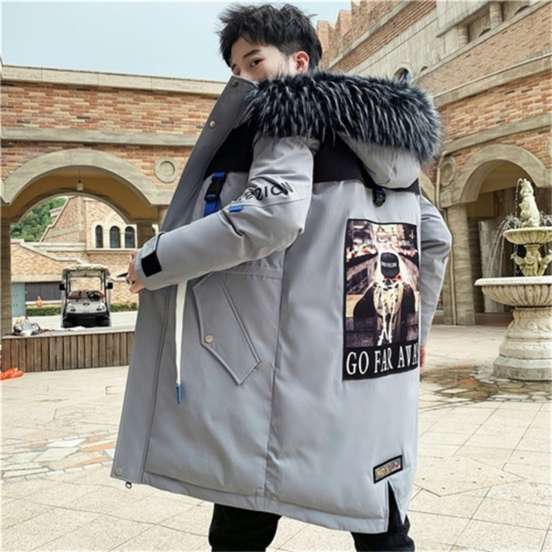 Men's Mid-length Warm Padded Jacket Pi-Mart