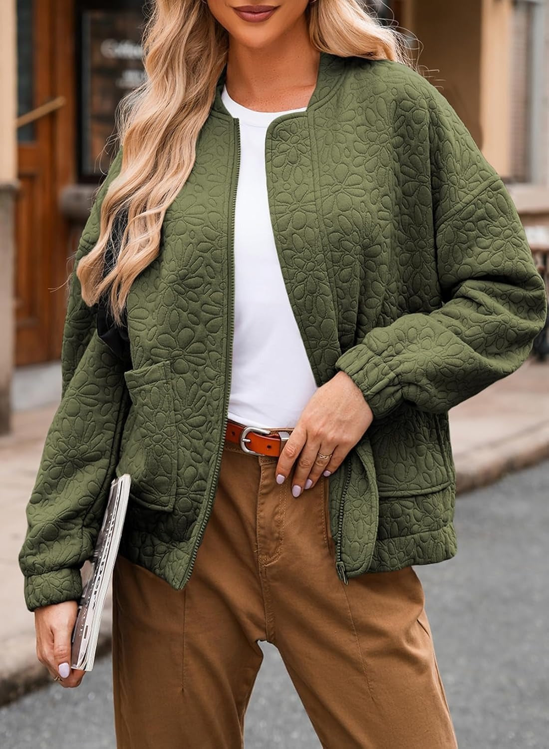 2026 Fall Winter New Arrival Hotselling Women's SolidTexturedCasualOpenFront Cardigan Coat NorixaFashion.com
