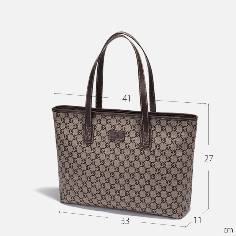 Women's Large Capacity Genuine Leather Tote Bag LadyShow.Store