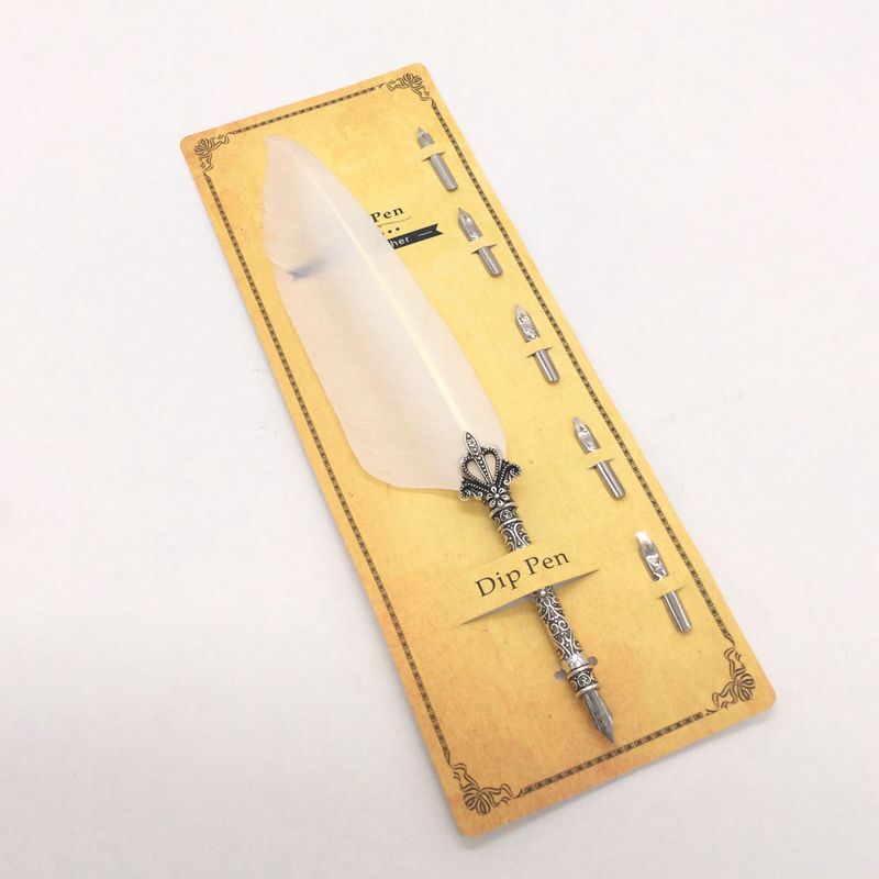 Creative Retro Turkey Feather Pen Teacher's Day Gift LuxuryLifeWay Online Store