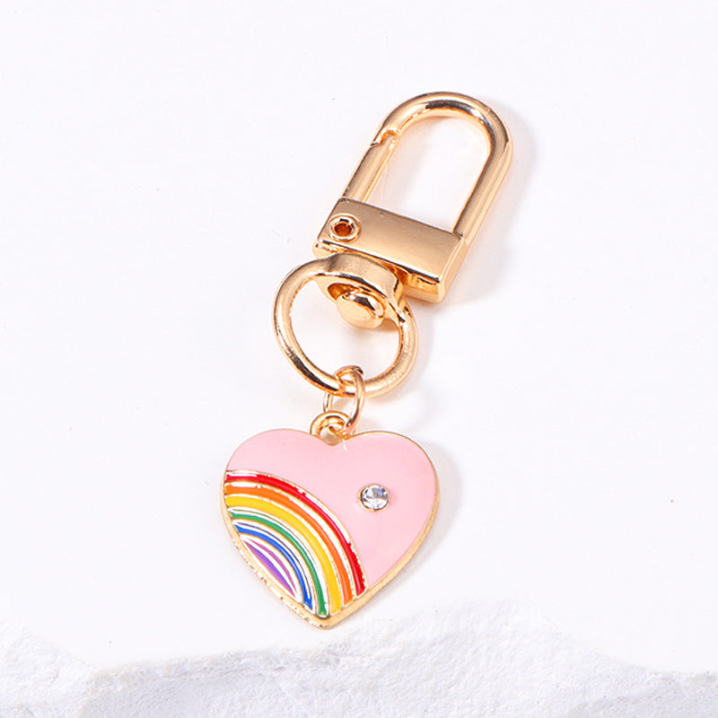 Rainbow Love Metal Keychains Handbag Ornaments LadyShow.Store