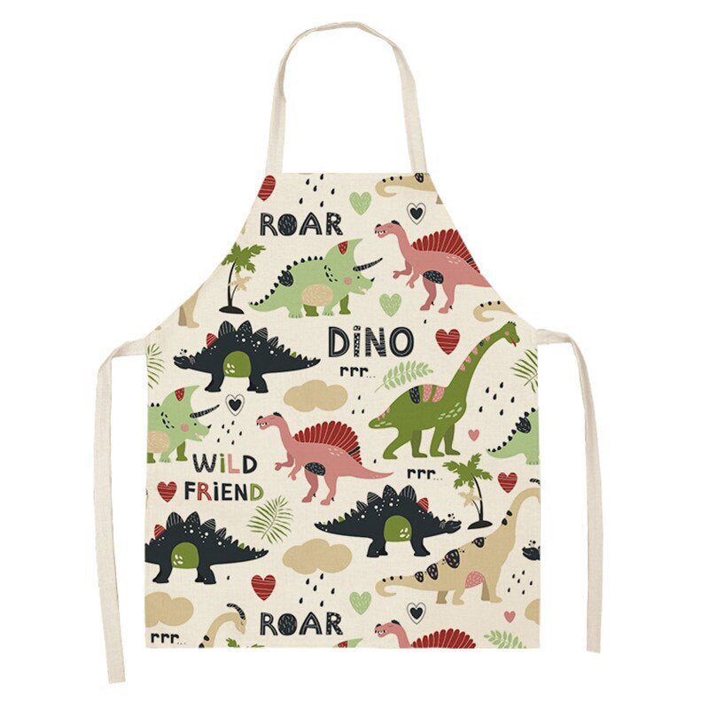 Cotton And Linen Kitchen Household Daily Use Sleeveless Coverall PearlNestDecor.com