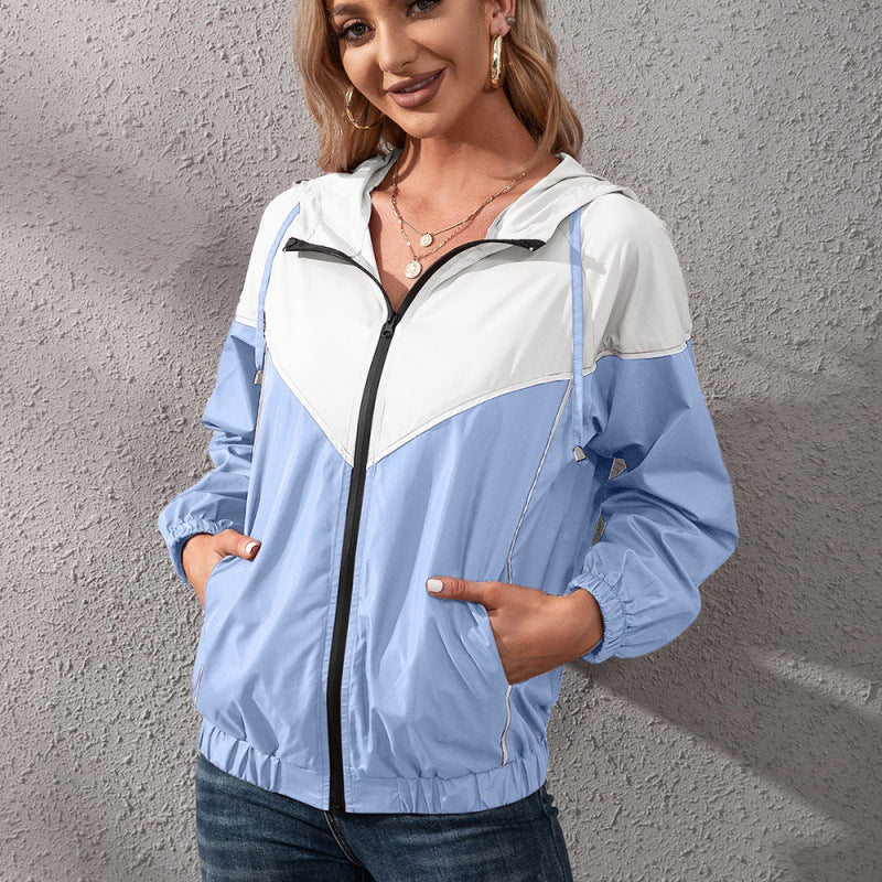 Women's Jacket Hooded Waterproof Jacket Coat Top CJD