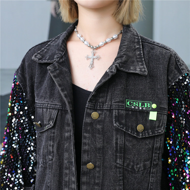 Vintage Fashion Denim Coat NorixaFashion.com