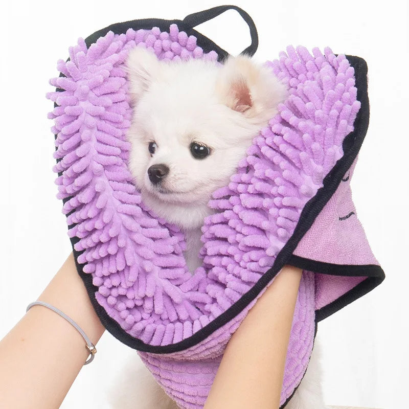Absorbent Dog Towel, Microfiber Quick Drying Towel Machine Washable With Hand Pockets Pet Towel For Medium Large Dog Super Absorbent Pet Towel Quickly Dry Your Dog Or Cat After Bath Time Pets Fashion