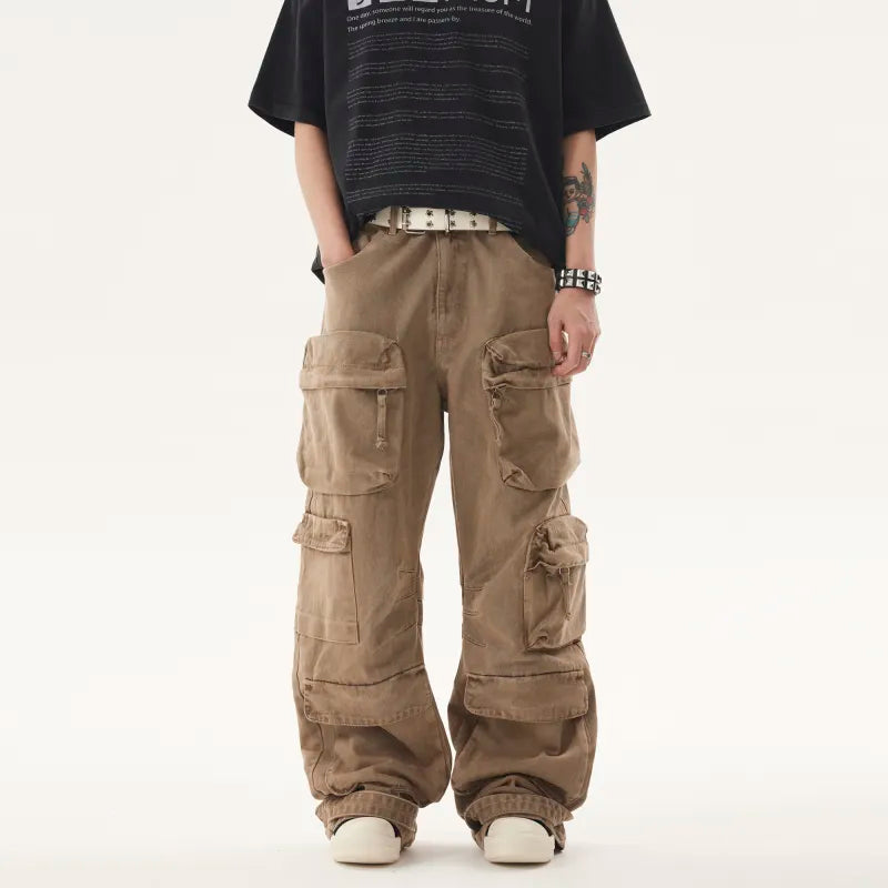 Washed & Worn Denim Jeans Pi-Mart