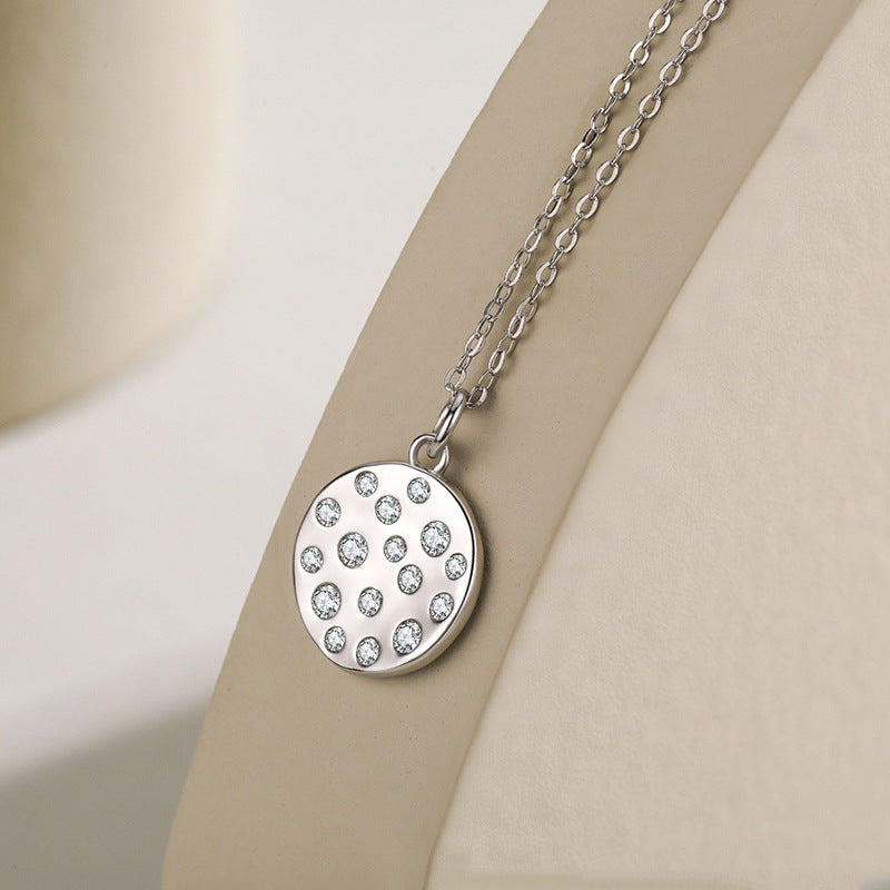 S925 Sterling Silver Diamond Pendant Necklace LadyShow.Store