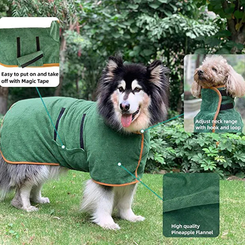 Pet Bathrobe Fast Drying Towel Best YouTube Store
