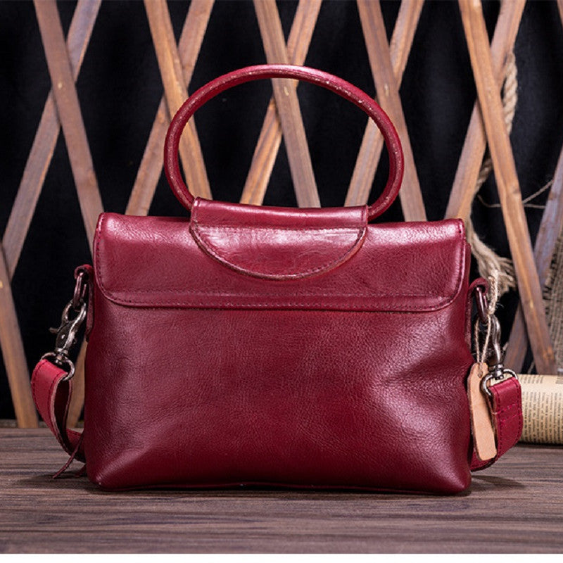 New vegetable tanned leather handbags LadyShow.Store
