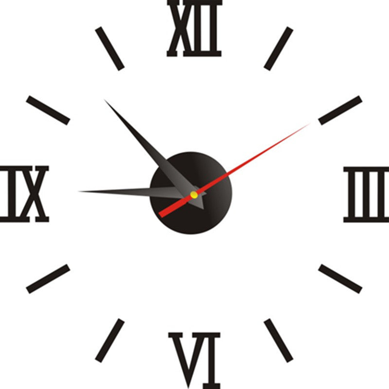 Creative acrylic wall clock, wall sticker clock, living room clock PearlNestDecor.com