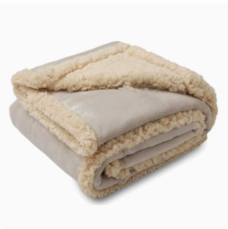 Flannel Cotton Wool Sherpa Thick Pet Blanket Dog Kennel Pets Fashion