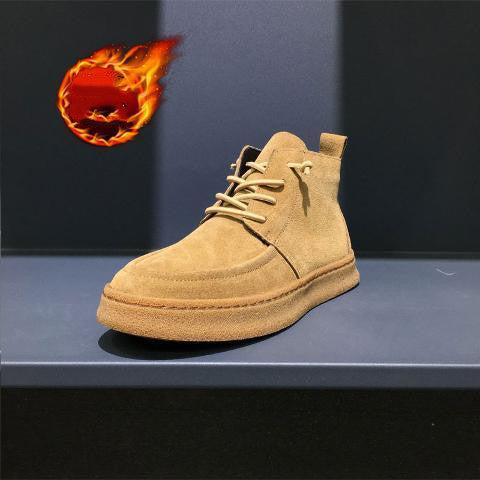 Trendy Casual High-Top Thick Sole Shoes LadyShow.Store
