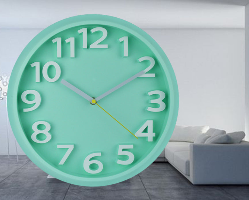 Creative Home Round Stereo Digital Wall Clock PearlNestDecor.com