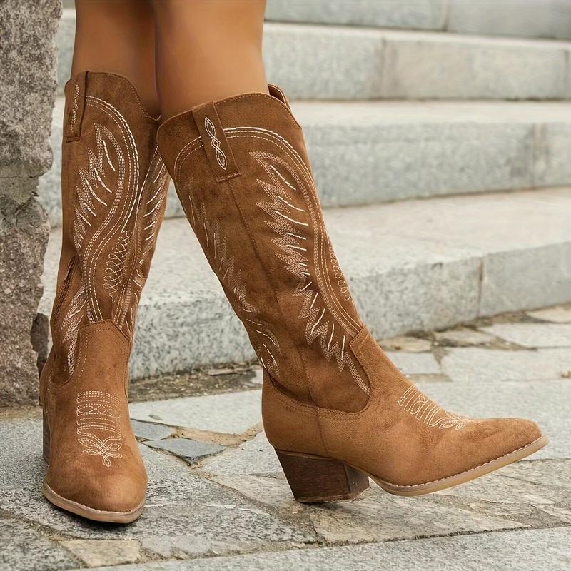 Elegant Women's Embroidery Cowboy Boot LadyShow.Store