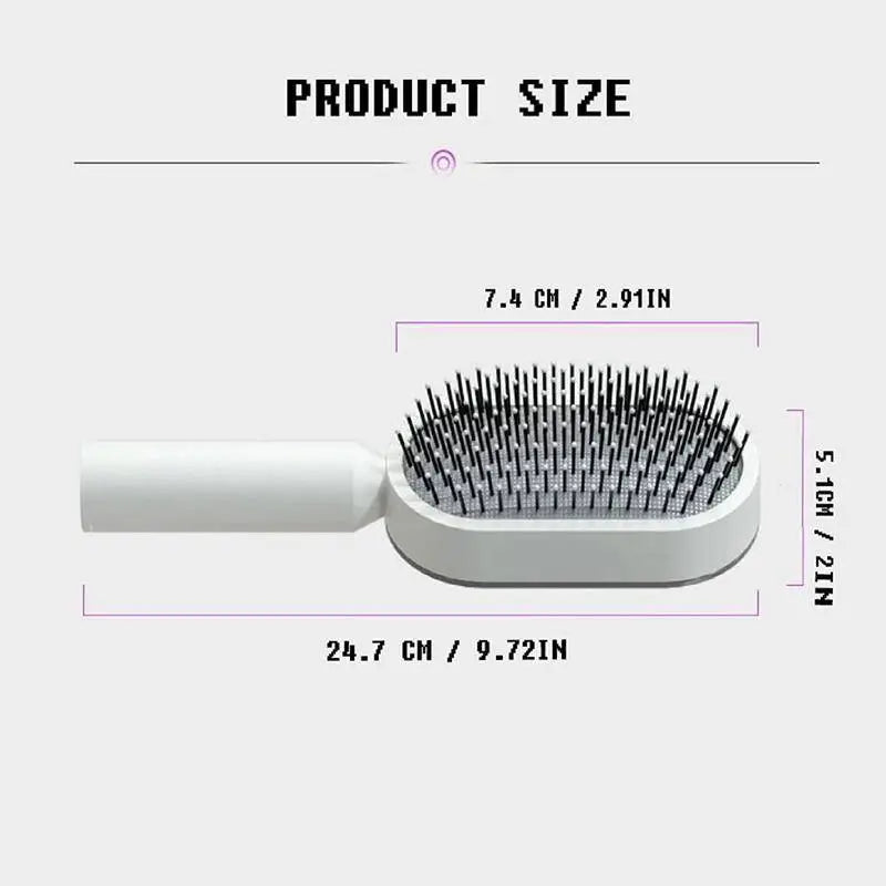 Self-Cleaning 3D  Hair Brush LadyShow.Store