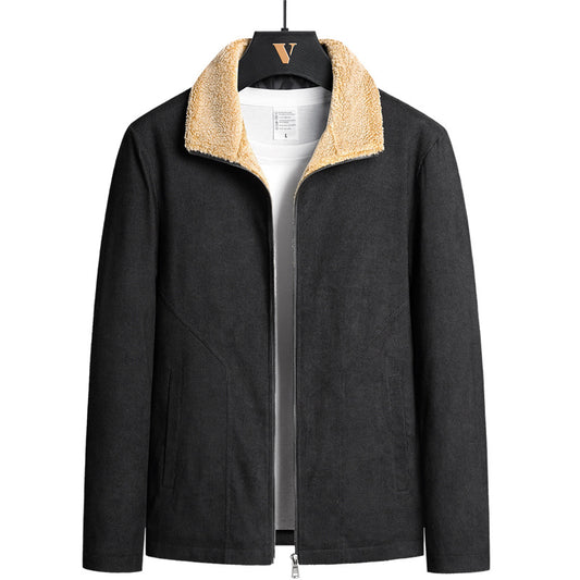 Men's Corduroy Jacket with Thick Cotton Lining Pi-Mart