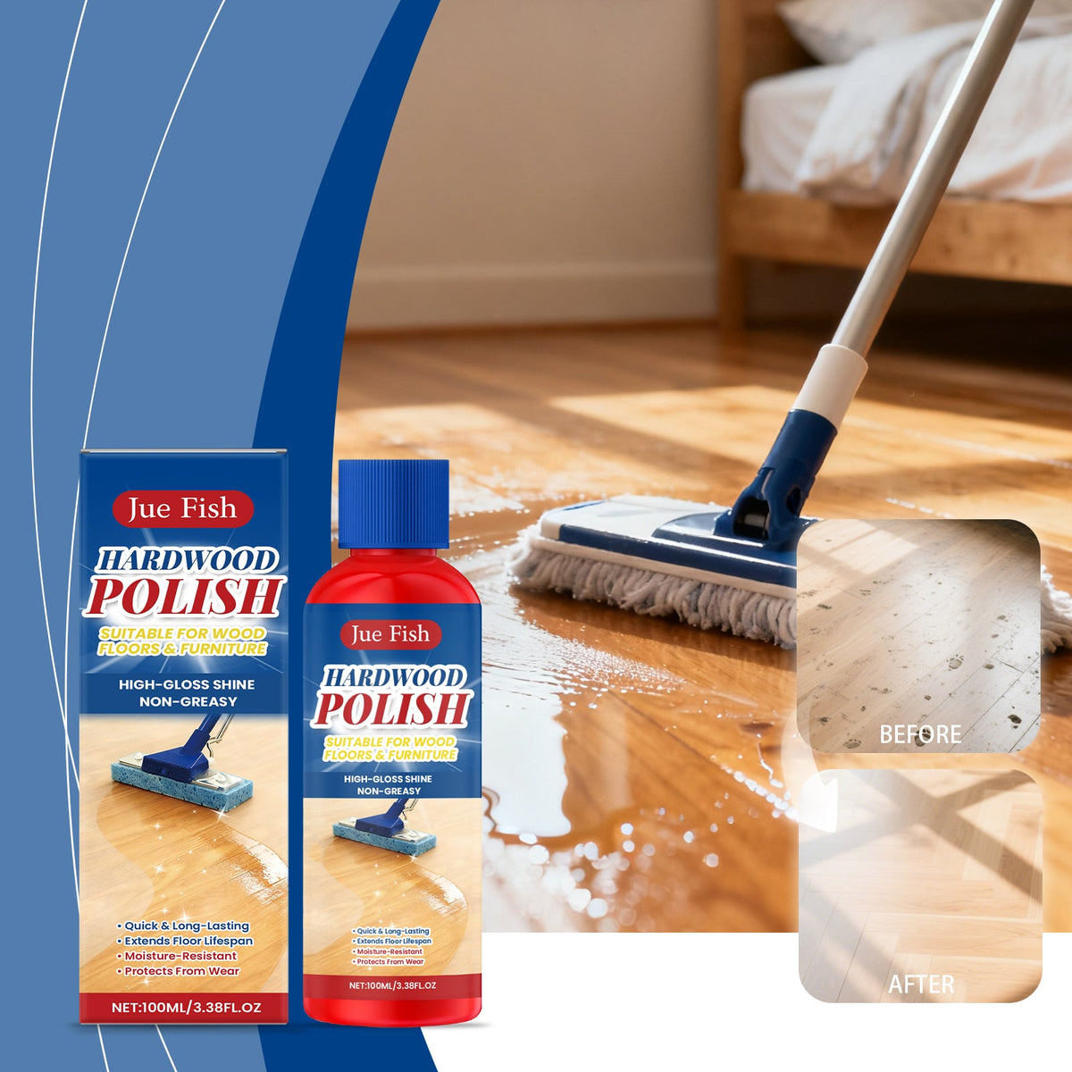 Wood Floor Polishing Agent 1 0 0ml-box Tri Light Beauty