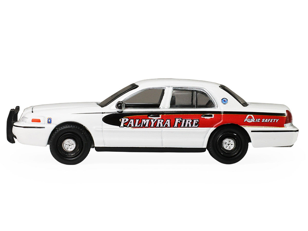 2011 Ford Crown Victoria "Palmyra Pennsylvania Citizen's Fire Company" White with Graphics "Fire & Rescue" Series #5 1/64 Diecast Model Car by Greenlight LuxuryLifeWay Online Store