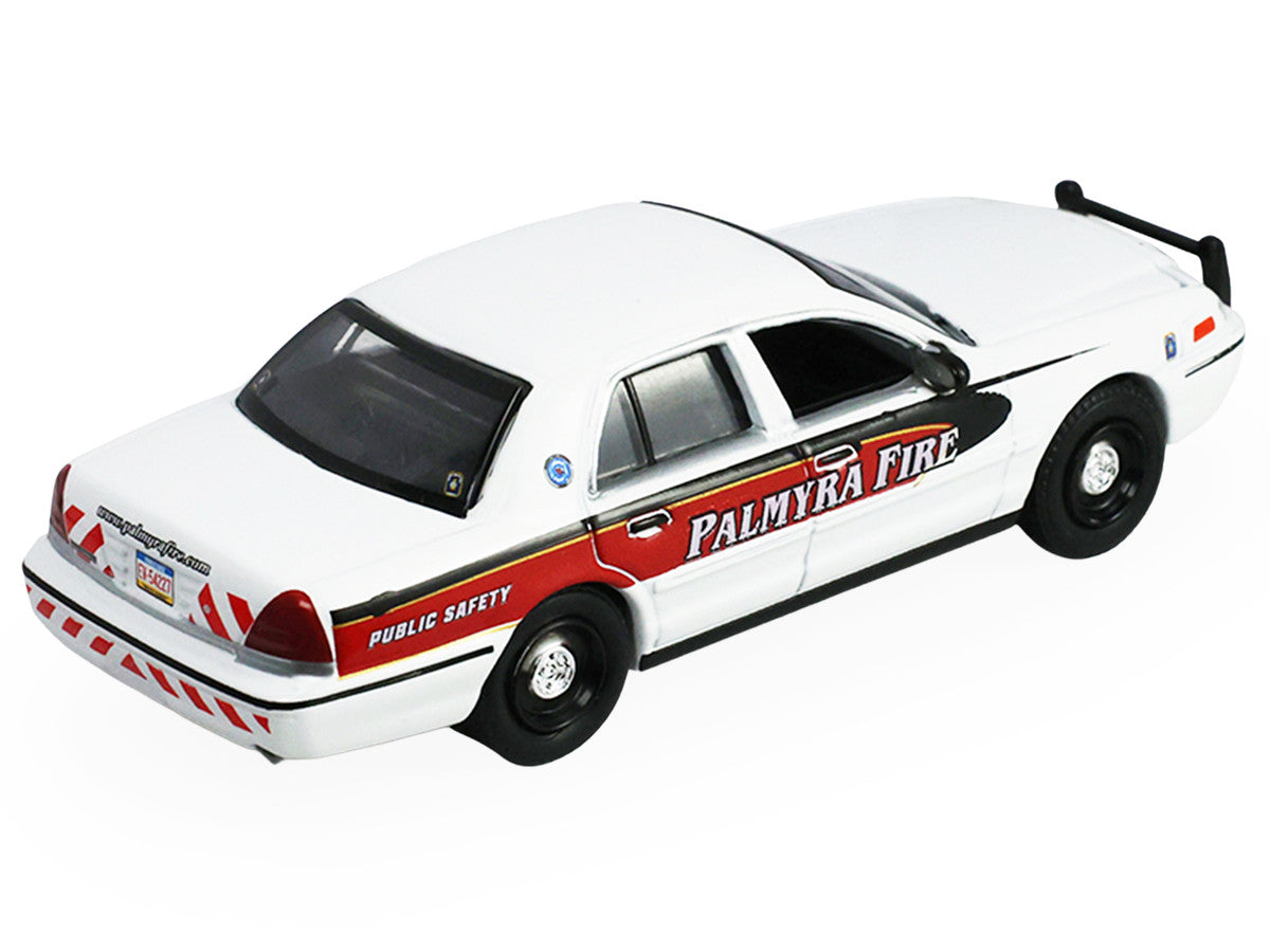 2011 Ford Crown Victoria "Palmyra Pennsylvania Citizen's Fire Company" White with Graphics "Fire & Rescue" Series #5 1/64 Diecast Model Car by Greenlight LuxuryLifeWay Online Store