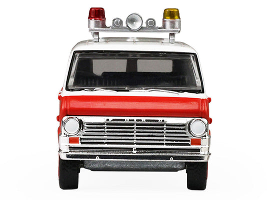1969 Ford Econoline Ambulance "Los Angeles Fire Department" Red and White "Fire & Rescue" Series #5 1/64 Diecast Model Car by Greenlight LuxuryLifeWay Online Store