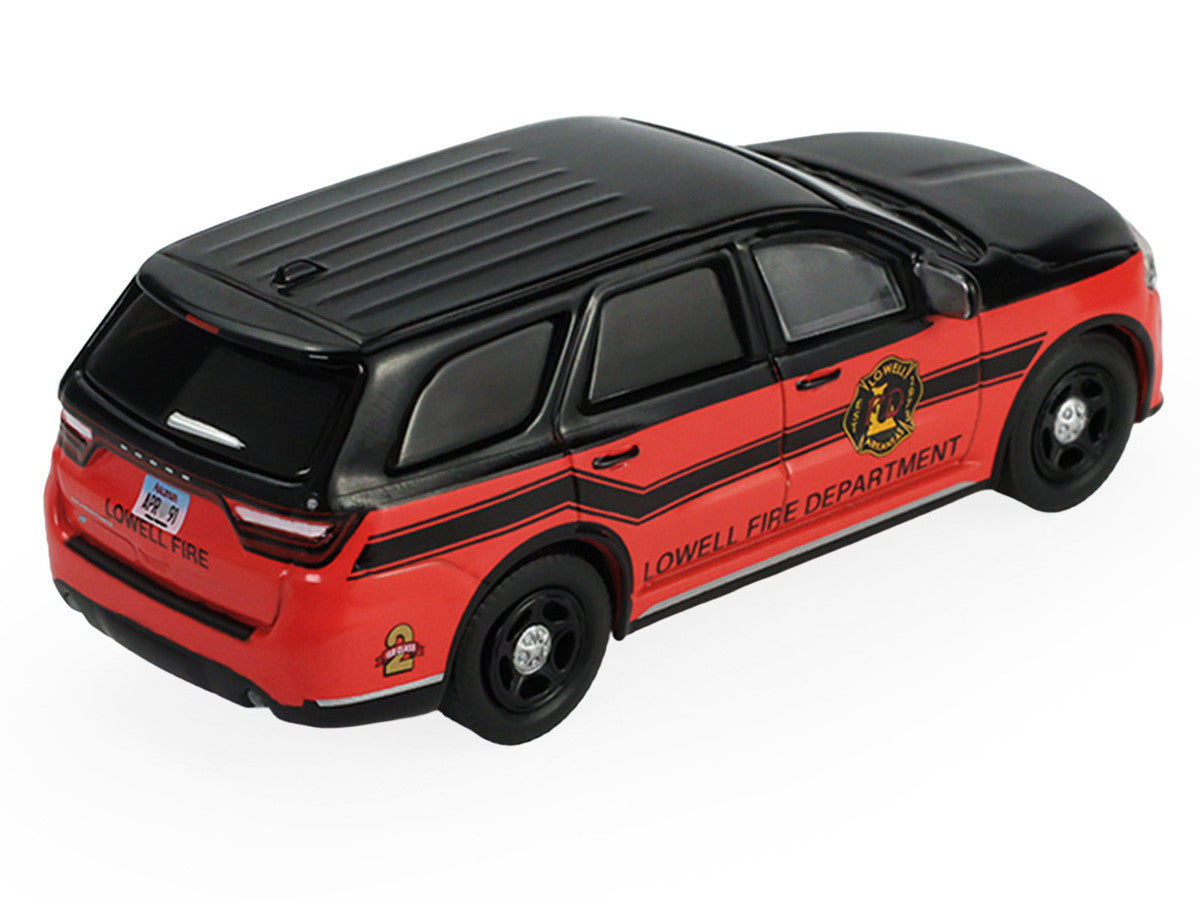 2019 Dodge Durango "Lowell Arkansas Fire Department" Red and Black with Black Stripes "Fire & Rescue" Series #5 1/64 Diecast Model Car by Greenlight LuxuryLifeWay Online Store