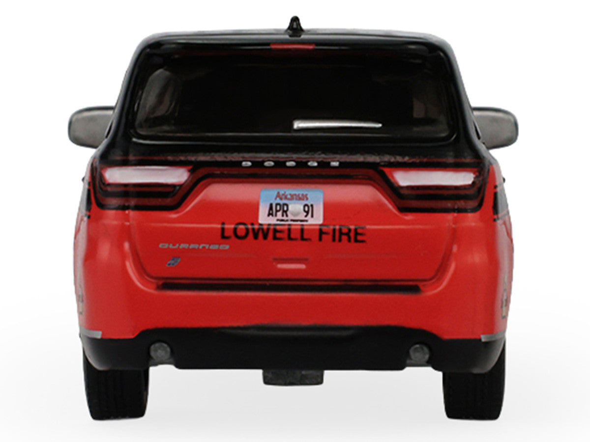 2019 Dodge Durango "Lowell Arkansas Fire Department" Red and Black with Black Stripes "Fire & Rescue" Series #5 1/64 Diecast Model Car by Greenlight LuxuryLifeWay Online Store