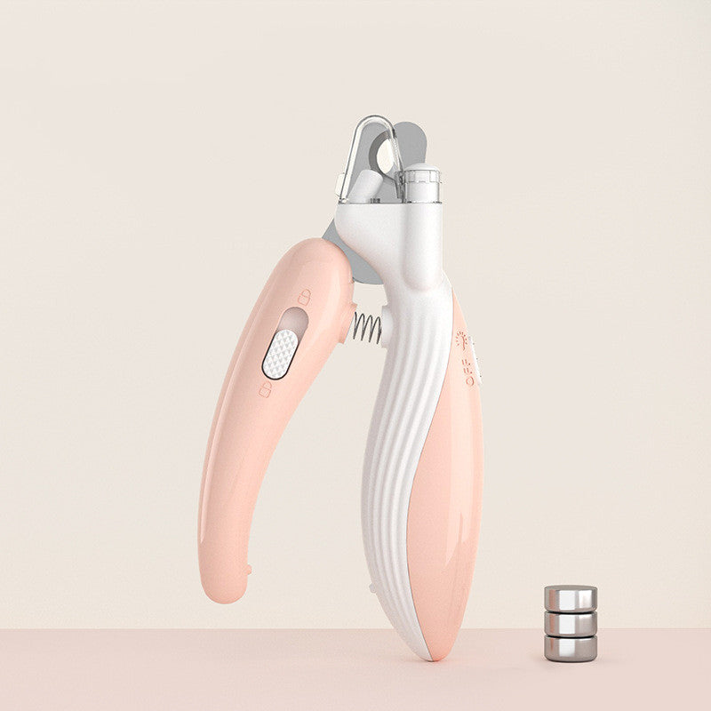 Pet Nail Clippers Dog Nail Clippers Cat Nail Clippers LED Electric Nail Grinder Pet Supplies LED Light Pet Nail Clippers Best YouTube Store