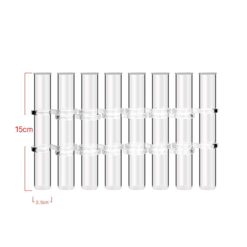 Test Tube Clear Glass Vase For Plant Bottle Flower Pot Hydroponic Container Decor Wedding Party Floral Hinged Flower Vases Home Decor PearlNestDecor.com