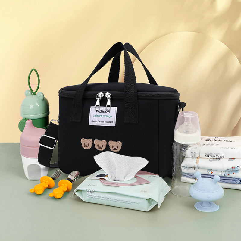 Waterproof Mother-Child Bag with Embroidered Bear Design Pi-Mart