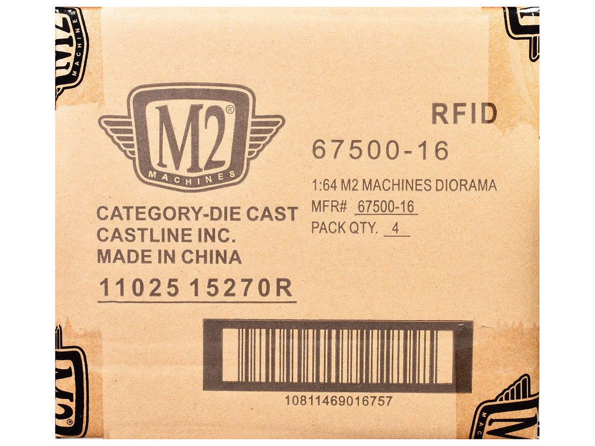 "Auto News" Release 16 Set of 4 Cars Limited Edition to 8500 pieces Worldwide 1/64 Diecast Model Cars by M2 Machines LuxuryLifeWay Online Store
