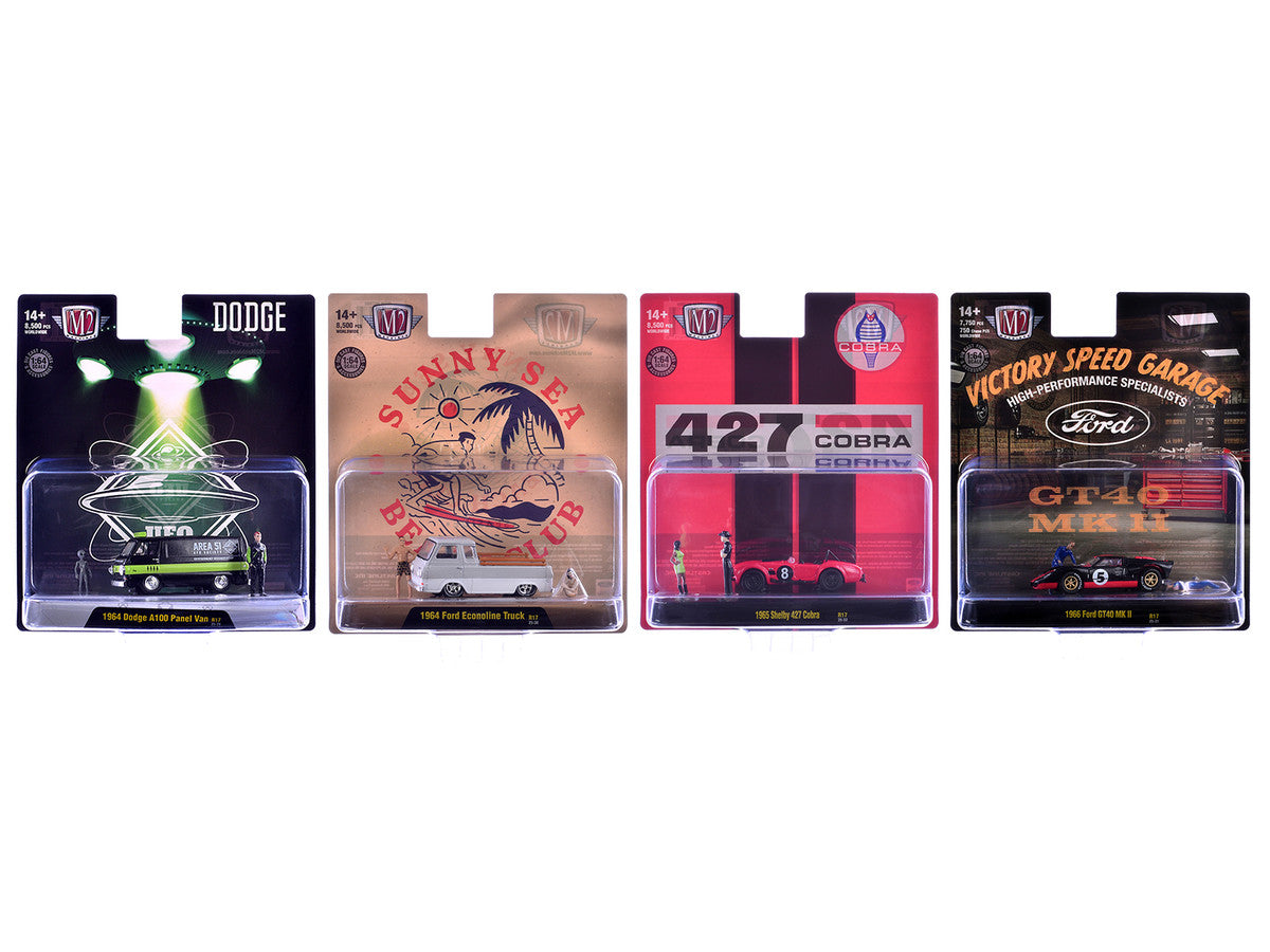 "Auto News" Release 17 Set of 4 Cars Limited Edition to 8500 pieces Worldwide 1/64 Diecast Model Cars by M2 Machines LuxuryLifeWay Online Store