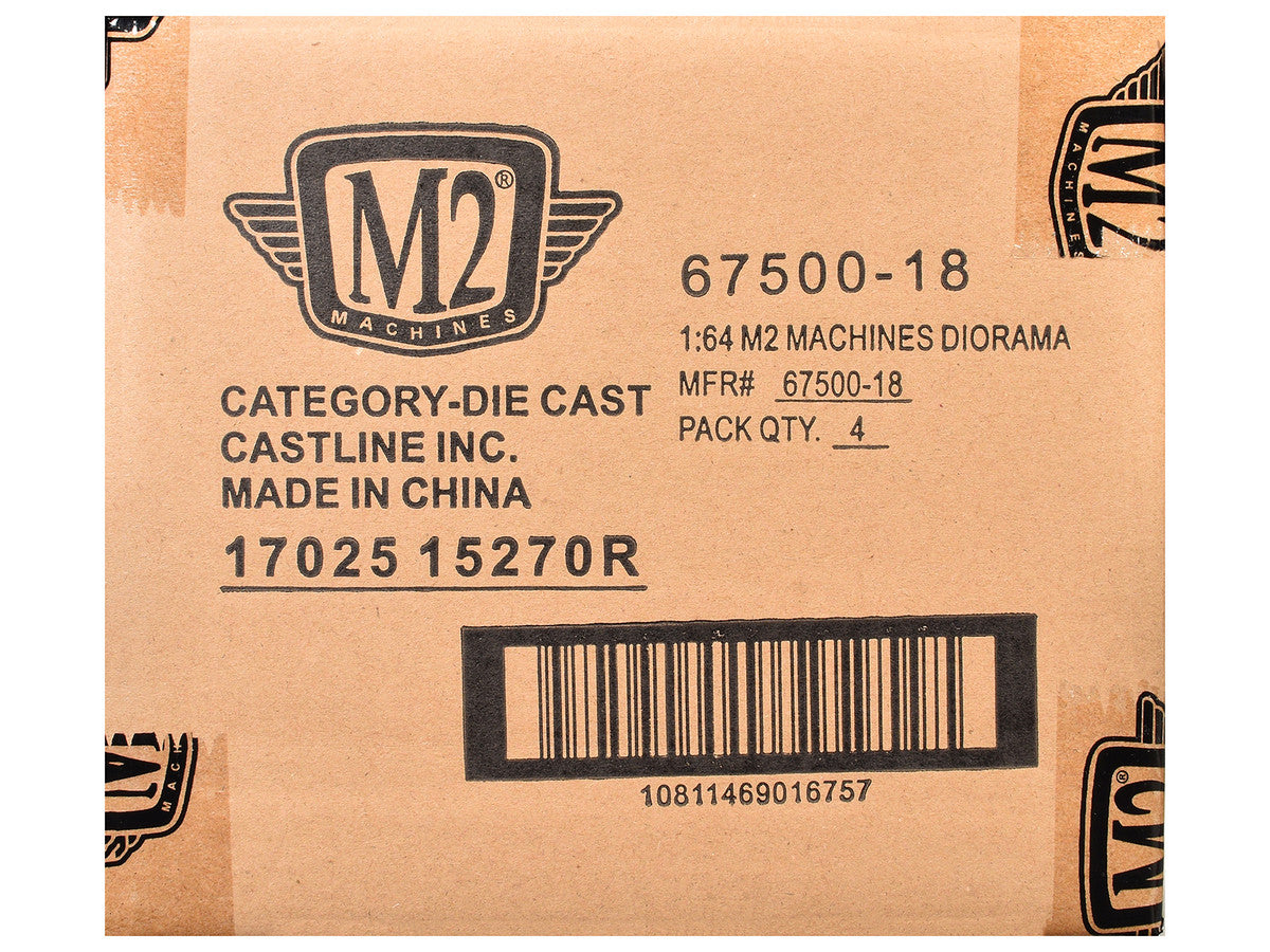 "Auto News" Release 18 Set of 4 Cars Limited Edition to 8000 pieces Worldwide 1/64 Diecast Model Cars by M2 Machines LuxuryLifeWay Online Store