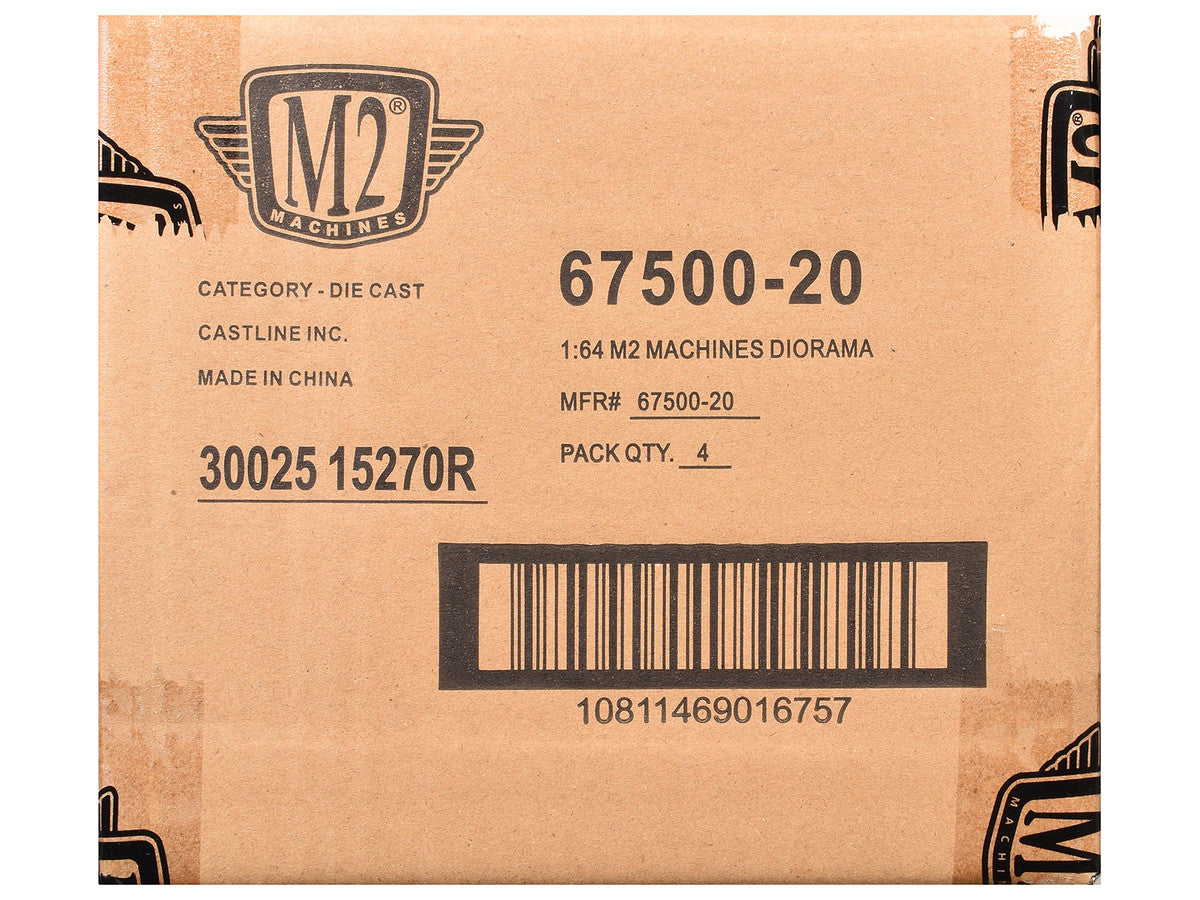 "Auto News" Release 20 Set of 4 Cars Limited Edition to 4500 pieces Worldwide 1/64 Diecast Model Cars by M2 Machines LuxuryLifeWay Online Store
