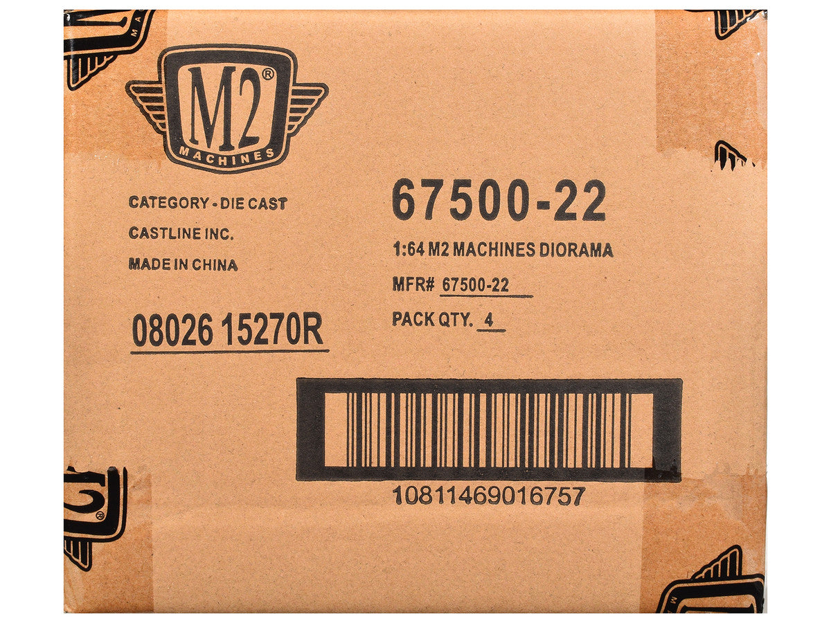"Auto News" Release 22 Set of 4 Cars Limited Edition to 3600 pieces Worldwide 1/64 Diecast Models by M2 Machines LuxuryLifeWay Online Store