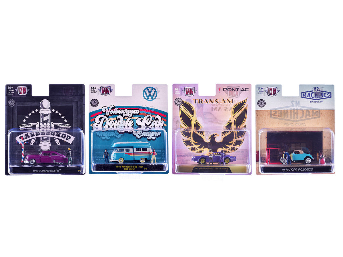 "Auto News" Release 22 Set of 4 Cars Limited Edition to 3600 pieces Worldwide 1/64 Diecast Models by M2 Machines LuxuryLifeWay Online Store