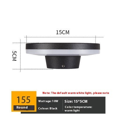 Led Outdoor Wall Lamp Simple Exterior Wall Waterproof Creative PearlNestDecor.com