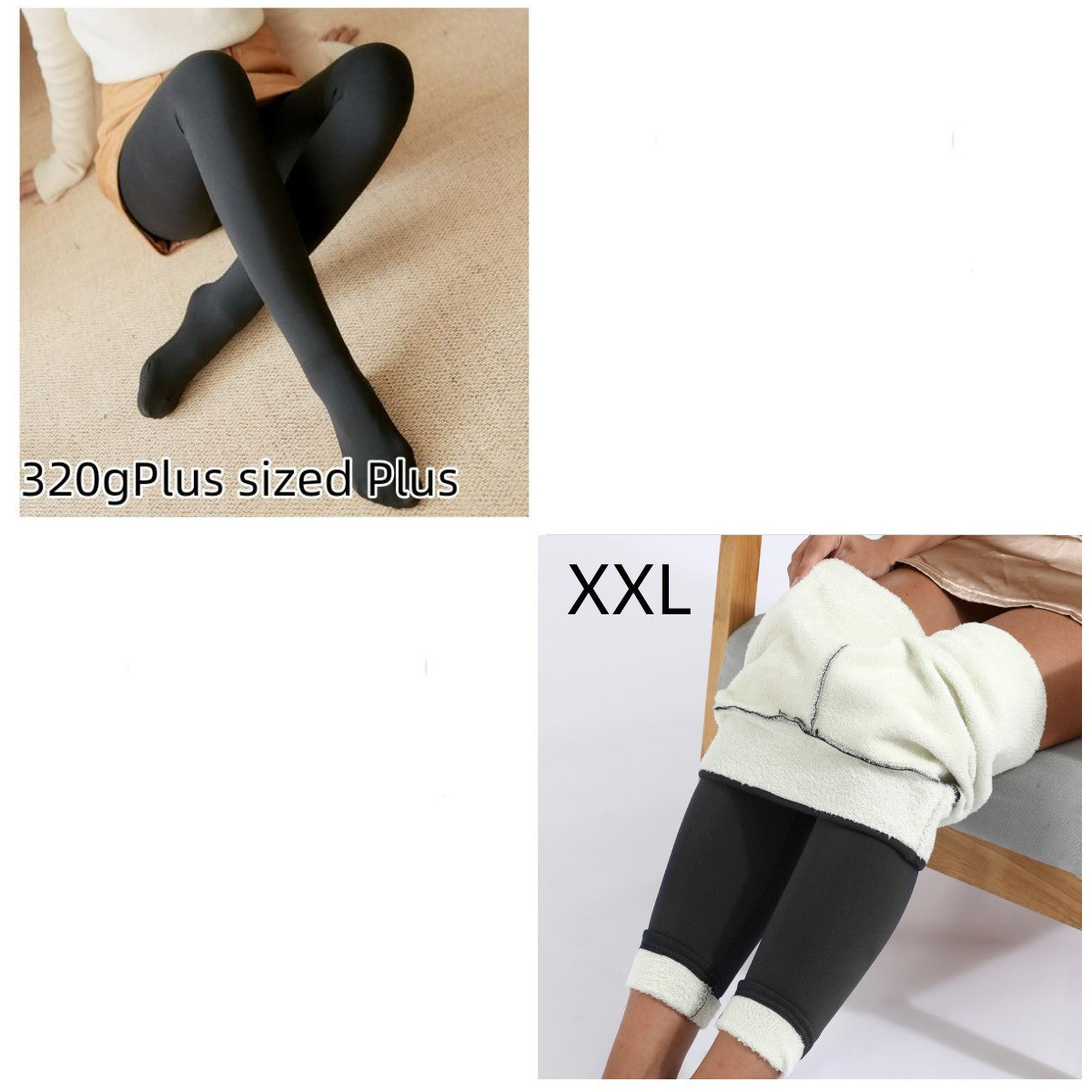 Fleece-lined Thickened Sheer Tights Leggings Transparent One-piece Pantyhose Superb Fleshcolor Pantynose NorixaFashion.com