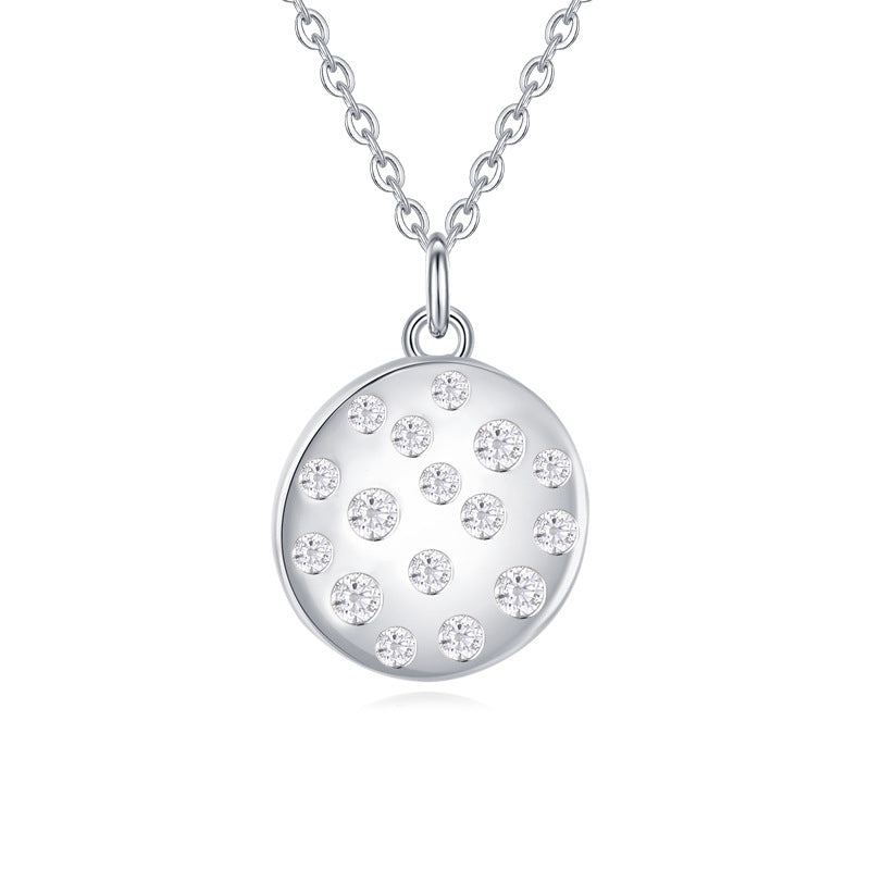 S925 Sterling Silver Diamond Pendant Necklace LadyShow.Store