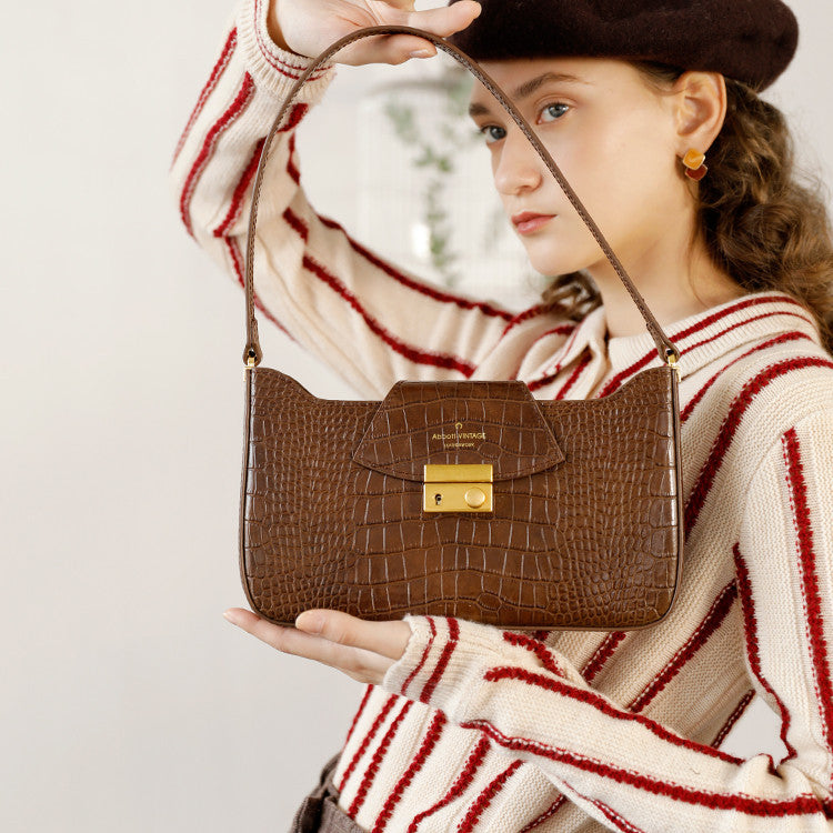 Women's Simple Fashion Underarm Baguette Handbags LadyShow.Store