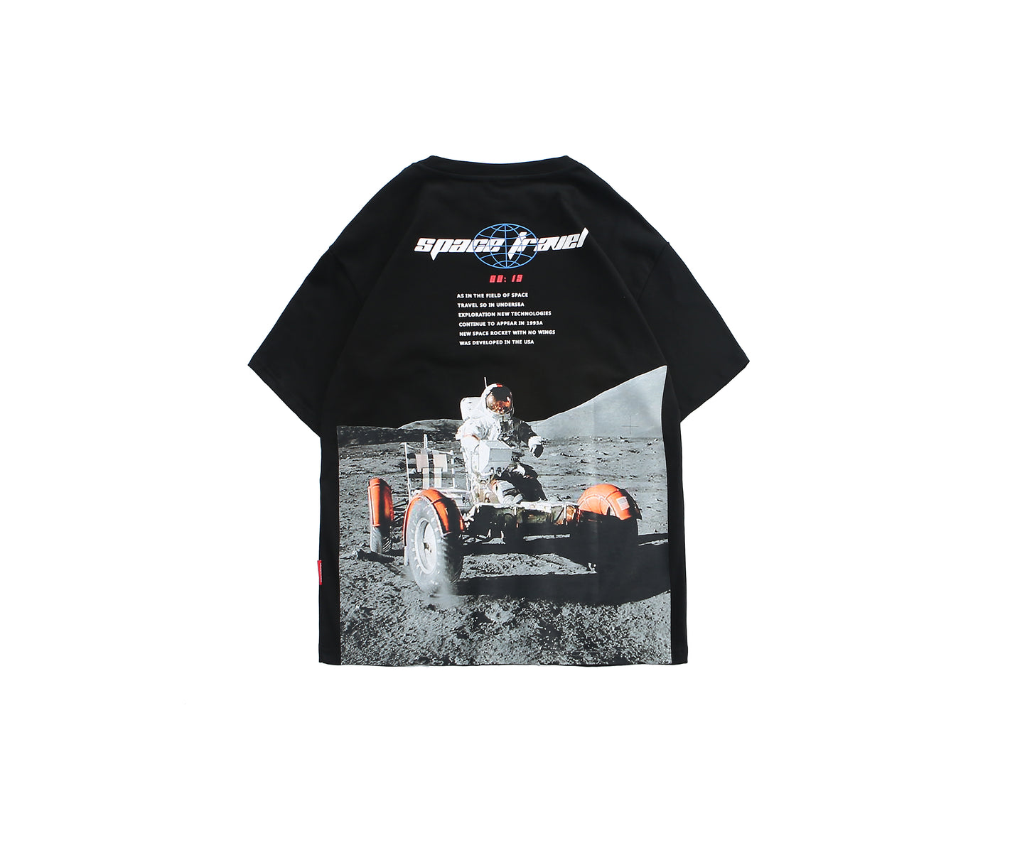 Trendy Summer Loose Fit Astronaut Print T-Shirt Pi-Mart