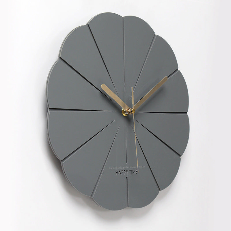 Creative Acrylic Wall Clock Battery Dumbbell Wall Clock PearlNestDecor.com